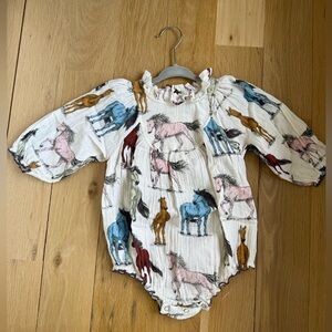 Pink Chicken Baby Braden Bubble Romper